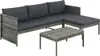 set di 3 pezzi per salotto da giardino con cuscini in poly Anteprima dell’immagine prodotto 7