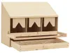 vidaXL 3-osobowe gniazdo 72x33x54 cm lite drewno sosnowe Podgląd zdjęcia produktu 2