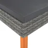 vidaXL Fußbank Poly Rattan und Eukalyptus Massivholz -  Produktbild-Vorschau 4