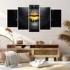 Bild auf Leinwand - Leinwandbild - 5 Teile - Gold Mund Produktbild-Vorschau 7