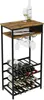 A wine rack with bottles and glasses. Podgląd zdjęcia produktu