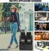 A collage of images showing a woman using a pager system, and various application scenarios like restaurants, coffee shops, food trucks, bars, and banks. Anteprima dell’immagine prodotto