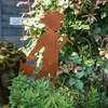 UNUS GARDEN Roststecker Gartenstecker Junge mit Angel Produktbild-Vorschau 3