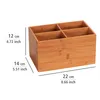 WENKO Bambus Box Terra 4 Fächer Aufbewahrung Bad WC Küchen Produktbild-Vorschau 5