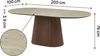 Ovaler Esstisch aus Stein und Holz "Portofino" - 8 Produktbild-Vorschau 3