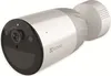 A close-up, studio shot of a white and silver EZVIZ security camera against a white background. Produktbild-Vorschau