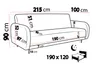 Schlafsofa SALVA 215 x 100 cm  – komfortables Sofa mit Produktbild-Vorschau 7