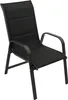 A black outdoor chair on a white background. Produktbild-Vorschau