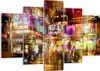 Bild auf Leinwand - Leinwandbild - Street Lichter Nacht Produktbild-Vorschau 1