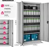 Tectake Aktenschrank Blain, 180x80x40 cm, abschließbar, Produktbild-Vorschau 5