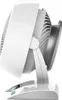 Side view of a white desk fan. Produktbild-Vorschau
