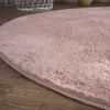 Teppich Rund Fellteppich Kunstfell Plüsch Bettvorleger Produktbild-Vorschau 2