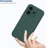 A hand holding a green smartphone case against a white background. Produktbild-Vorschau