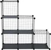 A modular wire cube storage unit arranged in a stepped configuration. Produktbild-Vorschau