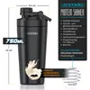 Arendo Protein Shaker Edelstahl, Eiweißshaker 750 ml, Produktbild-Vorschau 2