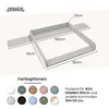 A diagram showing the dimensions of a baby changing table topper, with color options and compatibility information. Podgląd zdjęcia produktu