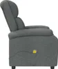 vidaXL Massagesessel Dunkelgrau Stoff Produktbild-Vorschau 4