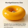 Moderne Donut Lampe, Glas Wandlampe 30cm, Atmosphärenlicht, Produktbild-Vorschau 7