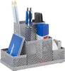 relaxdays Schreibtischorganizer Metall gelocht Produktbild-Vorschau 1