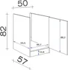 Flex Well Spülenschrank Tiago BxTxH 50 x 57,1 x 82 cm Produktbild-Vorschau 3