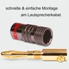 8x Bananenstecker NEXMEX 24K vergoldet High End Stecker Produktbild-Vorschau 4