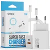 Strex USB Oplader 25W - Snellader met USB-A & USB-C - GaN - Productafbeelding-voorbeeld 1