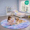 Kulatý koberec do obývacího pokoje, průměr 150 cm, modrá a Náhled obrázku produktu 4