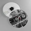 Wanduhr - Rund - Glasuhr - Ford Mustang Mach - 30x30cm - Produktbild-Vorschau 2
