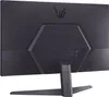 The back of a black computer monitor on a black background. Produktbild-Vorschau