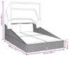 vidaXL Sonnenliege mit Faltdach Braun 200x114x128 cm Poly Produktbild-Vorschau 8