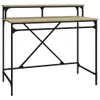 vidaXL Stôl Sonoma Dub 100x50x90 cm materiál drevo a železo Náhľad obrázku produktu 1