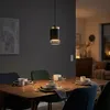 Hängeleuchte, Metall schwarz gold, H 120 cm Produktbild-Vorschau 1