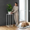 DanDiBo Blumenhocker Metall Weiß Eckig 70 cm Blumenständer Produktbild-Vorschau 7