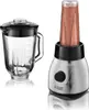 A blender with a smoothie in the cup and a separate blender jug are shown on a white background. Produktbild-Vorschau