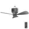 45cm přenosný stropní ventilátor s osvětlením, dobíjecí, 12 Náhled obrázku produktu 1