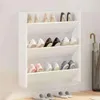 vidaXL Wand-Schuhschrank Weiß 80x18x90 cm Holzwerkstoff Produktbild-Vorschau 15