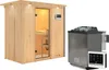 Karibu Sauna Innensauna Variado Fronteinstieg Ofen 9 kW  Produktbild-Vorschau 5