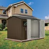 HOMAVO Gerätehaus Metall mit Pultdach, Gartenhaus Metall Produktbild-Vorschau 3