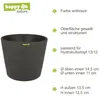 Keramik Blumentopf Maui anthrazit 13/12 Ø 15,5 cm H 13,5 cm Produktbild-Vorschau 3