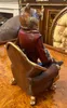 Casa Padrino Dekofigur Fuchs mit Barock Sessel 16 x 16 x H. Produktbild-Vorschau 3