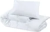 vidaXL Set di biancheria da letto bianco 155x220 cm cotone Anteprima dell’immagine prodotto 6