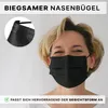 ARNOMED OP-Mundschutz Typ IIR, Schwarz, mit Gummibändern | Produktbild-Vorschau 4