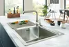 Einbauspüle - 1 Becken - 86 x 50 cm - Edelstahl - poliert - Produktbild-Vorschau 2