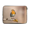 MuchoWow® Laptop Hülle 14 ZollRotkehlchen - Vogel - Zweig - Produktbild-Vorschau 1