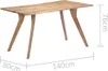vidaXL Esstisch 140 x 80 x 76 cm Massivholz Akazie Produktbild-Vorschau 6