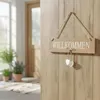 2er Set Willkommensschilder MDF Holz Herz Türschild Produktbild-Vorschau 5