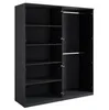 AX LIVING Schwarz Kleiderschrank Brunelli 179 cm 4-türig Produktbild-Vorschau 4
