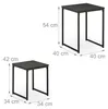 Relaxdays Beistelltisch 2er Set, stapelbar, Satztisch 2 Produktbild-Vorschau 6