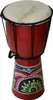 Djembe Trommel Bongo Afrika Holz bemalt Drum Instrument Produktbild-Vorschau 2