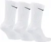 Three white Nike crew socks are arranged side-by-side against a white background. Produktbild-Vorschau